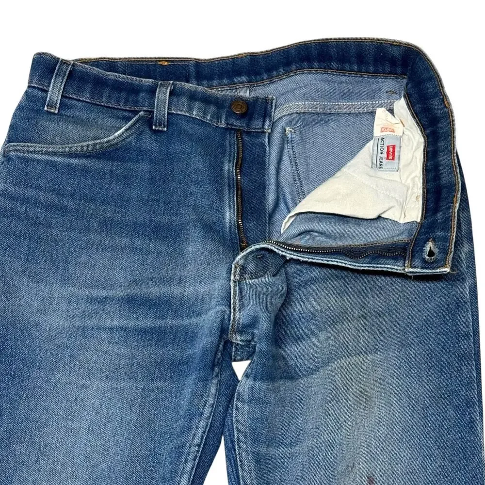 Levi's Action Straight Leg Jeans Vintage 90s Medium Wash 36x30